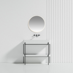 Console Sink With Shelf Freestanding Bathroom Cabinet WBL-9705