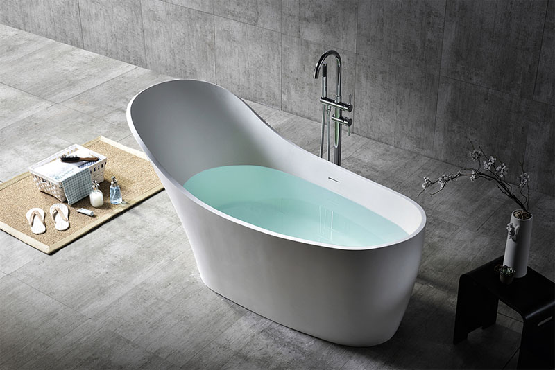 Colorful Oval Freestanding Solid Surface Bathtub XA-8811