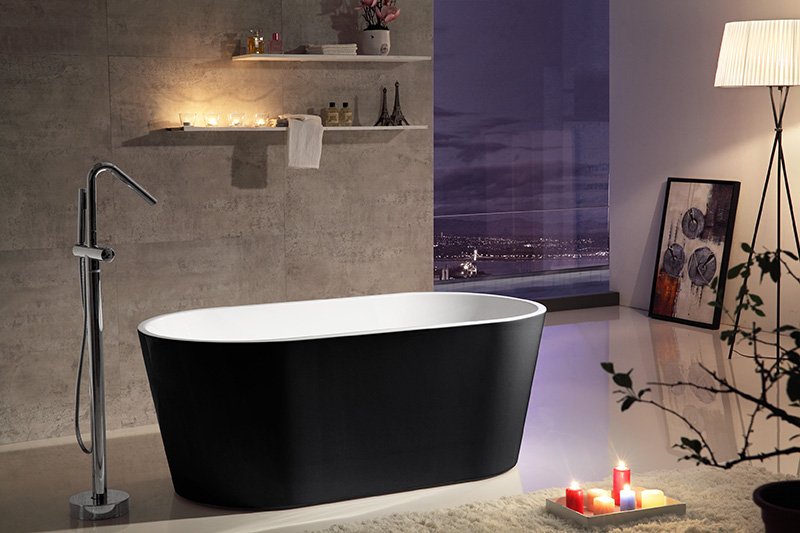 Colorful Freestanding Oval Acrylic Bathtub XA-111
