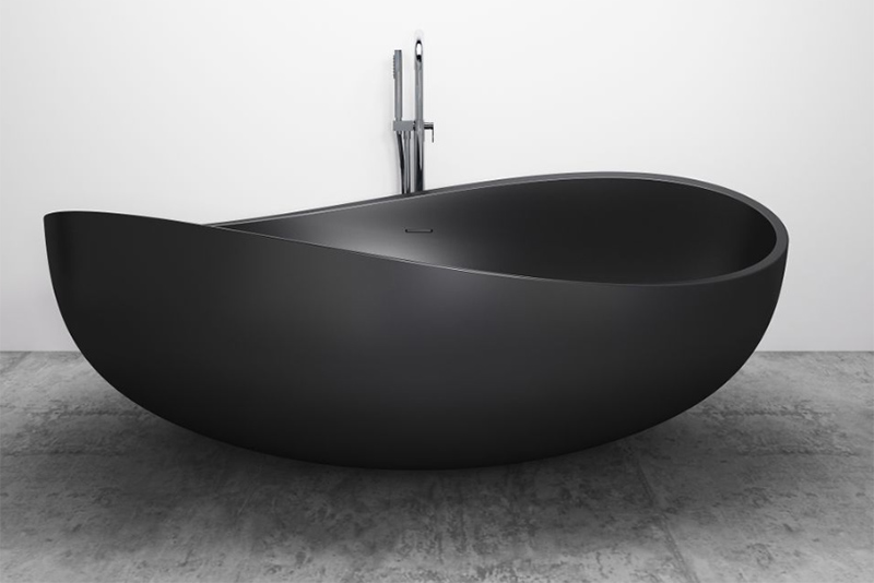 Colorful Oval Freestanding Stone Resin Bathtub XA-8819