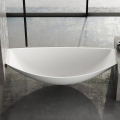 Manufacturer China Newest Design Floating Acrylic Suspended Hammock Bathtub TW-6697