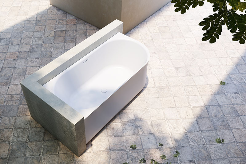 Top Rated Corner Stand Alone Acrylic Bathtub TW-7806