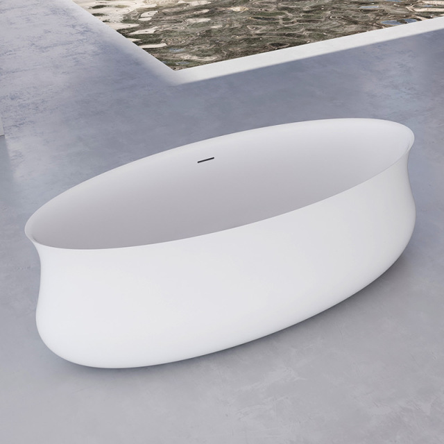 European Style Freestanding Oval Artificial Stone Bathtub TW-8107