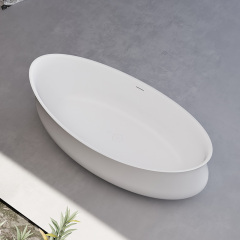 Europe Elegant Freestanding Artificial Stone Bathtub TW-8108
