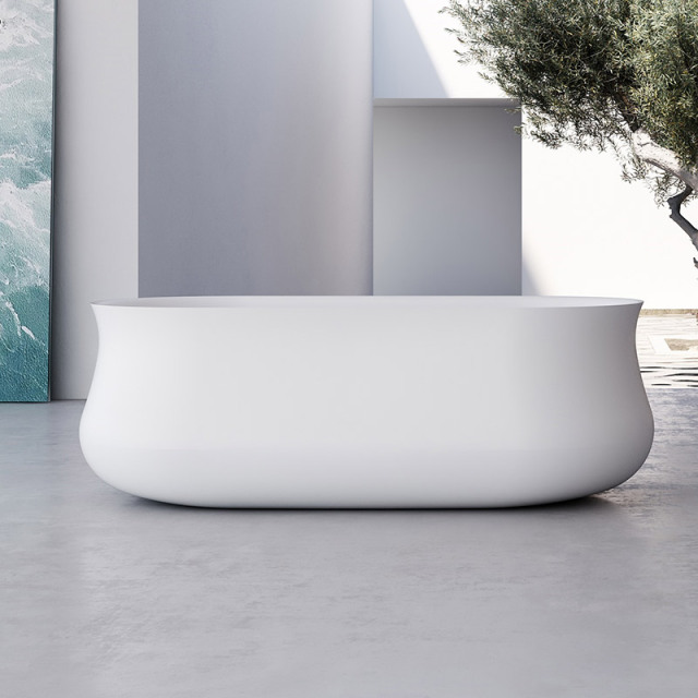 High Quality Popular Freestanding Artificial Stone Bathtub TW-8101