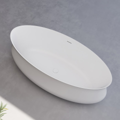 European Style Freestanding Oval Artificial Stone Bathtub TW-8107