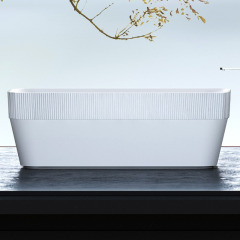 Rectangle Half Vertical Stripes Fluted Acrylic Tubs TW-7102