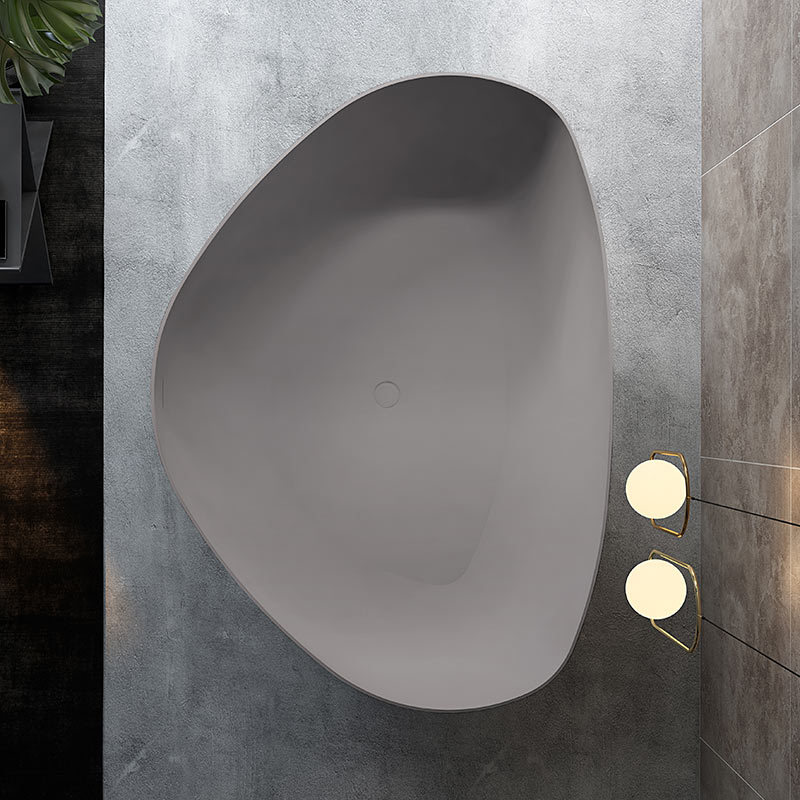 Supplier Heart-shaped Freestanding Artificial Stone Bathtub TW-8660