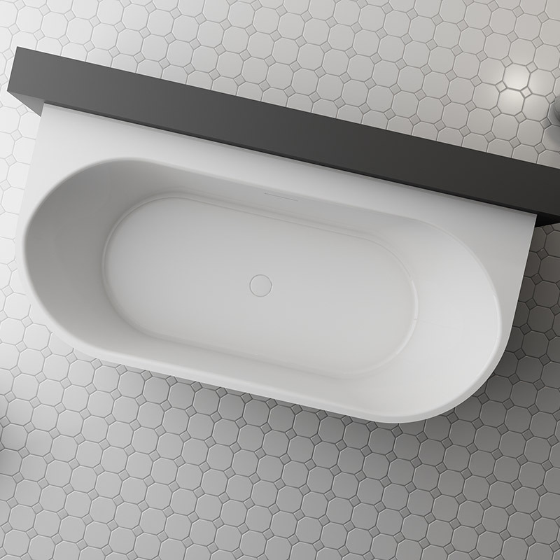 Wholesale Fashion Back To Wall Acrylic Bathtub TW-7316A