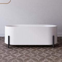 Factory Wholesale White Acrylic Stand Bathtub XA-080