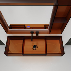 Quality Wholesale Unique Design Transparent Wall Mounted Wash Sink TW-G803T