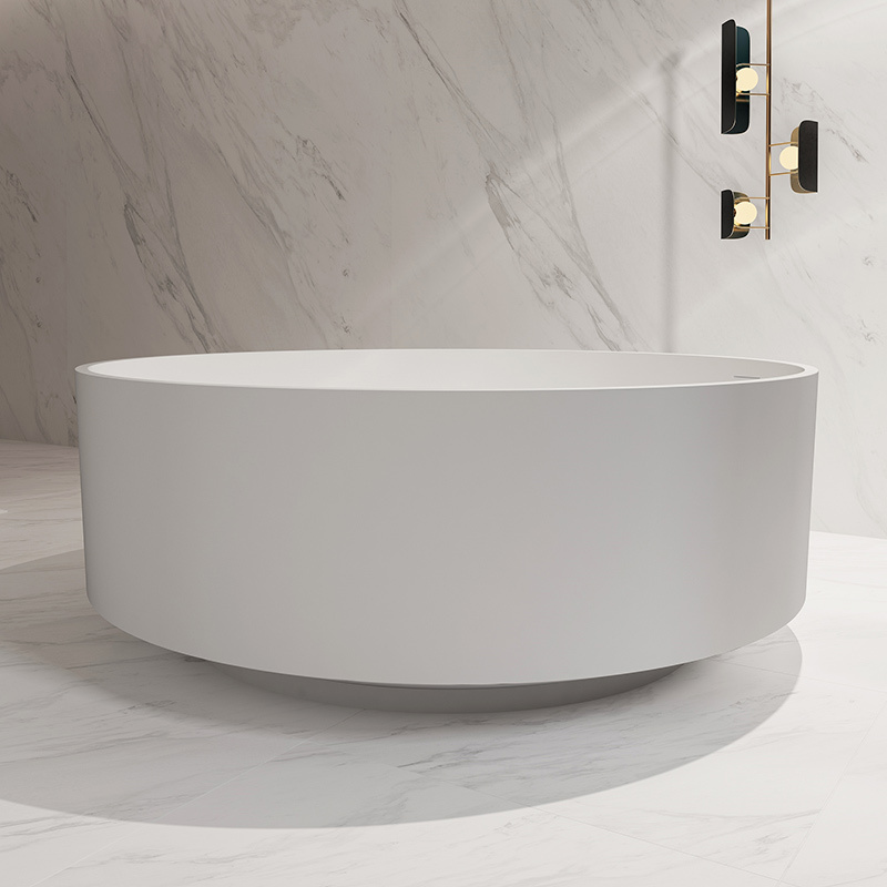 Manufacturer Round Freestanding Solid Surface Bathtub TW-8709