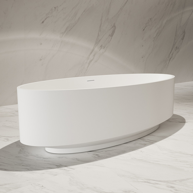 Supplier Modern Design Oval Freestanding Solid Surface Bathtub TW-8703