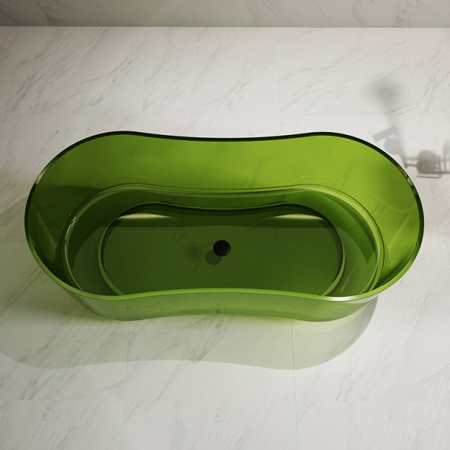 Wholesale Fashion Freestanding Transparent Hourglass Bathtub TW-8702T