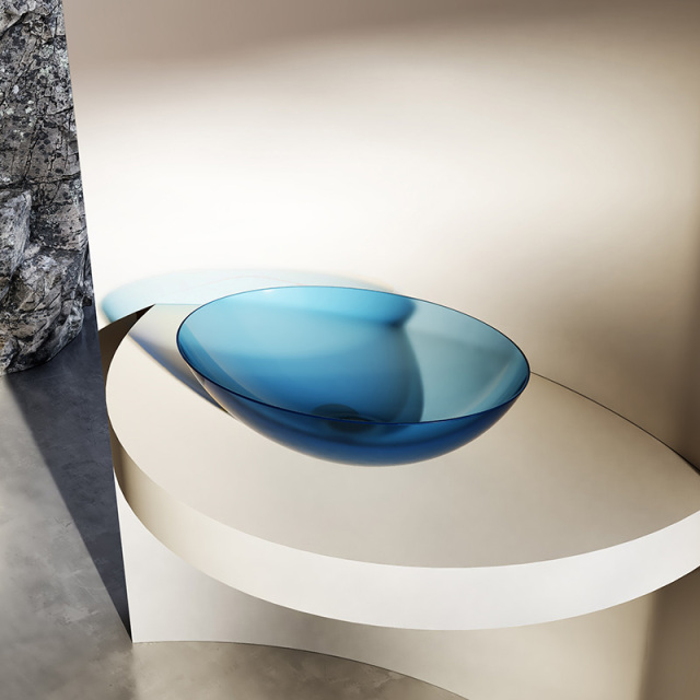 China Wholesale Factory Above Counter Top Transparent Wash Sink XA-A72T