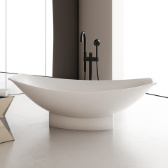 Factory Supply Quality Assurance Freestanding Solid Surface Hammock Bathtub TW-8991