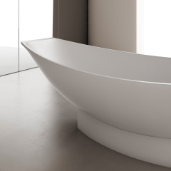 Factory Supply Quality Assurance Freestanding Solid Surface Hammock Bathtub TW-8991