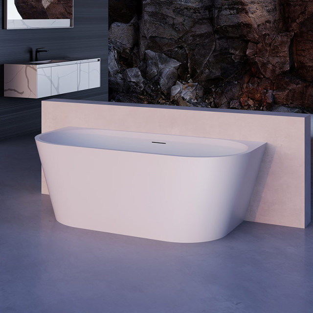 Quality Wholesale Unique Design Back To Wall Oval Freestanding Acrylic Bathtub XA-191