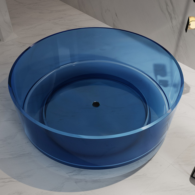 China Wholesale Factory Freestanding Transparent Clear Resin Bathtub TW-8709T