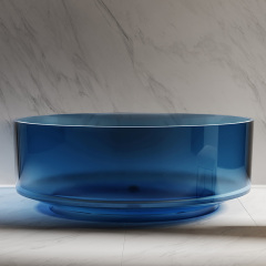 China Wholesale Factory Freestanding Transparent Clear Resin Bathtub TW-8709T