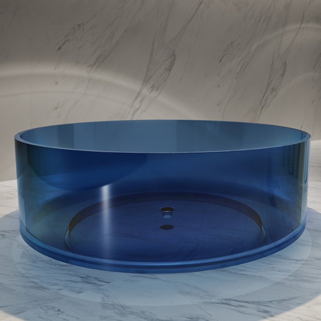 China Wholesale Factory Freestanding Transparent Clear Resin Bathtub TW-8709T