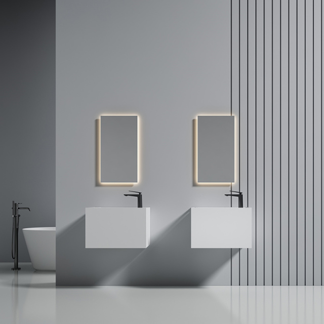 Wholesale Fashion Wall-Mount Solid Surface Single Bathroom Sink XA-G32