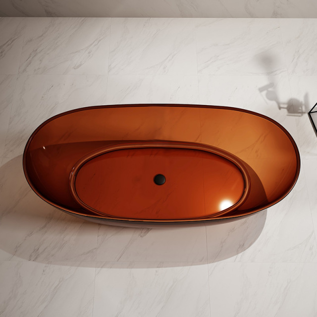 Manufacturer Freestanding Transparent Resin Bathtub XA-8838T