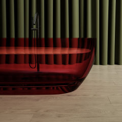 Hot Style Wholesale Freestanding Transparent Resin Bathtub TW-8501T