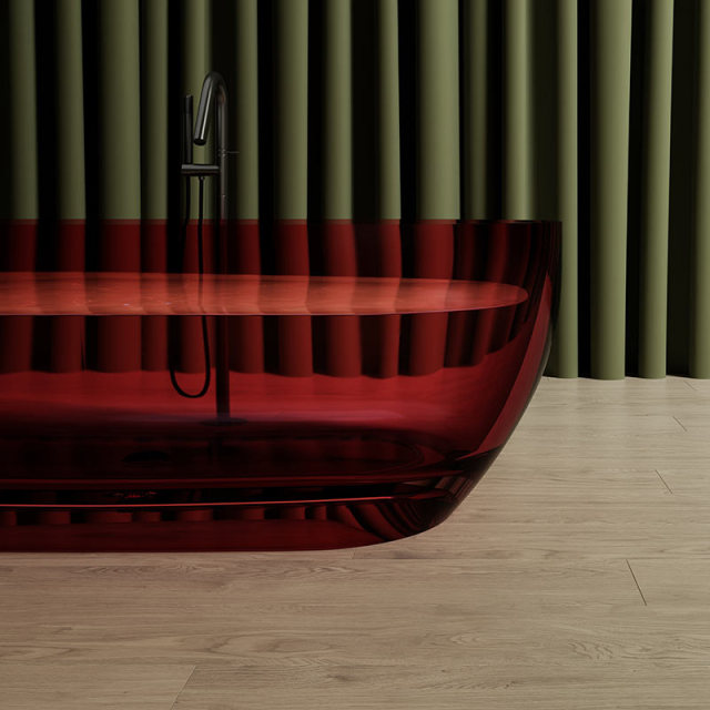 Hot Style Wholesale Freestanding Transparent Resin Bathtub TW-8501T