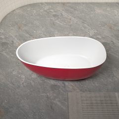 Factory Wholesale Freestanding Artificial Poly Stone Bathtub XA-8806