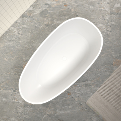 Factory Wholesale Freestanding Artificial Poly Stone Bathtub XA-8806