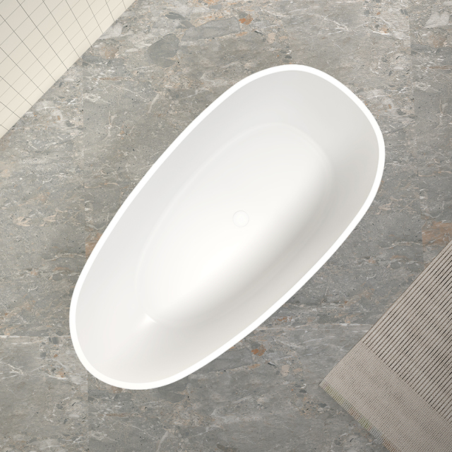 Factory Wholesale Freestanding Artificial Poly Stone Bathtub XA-8806