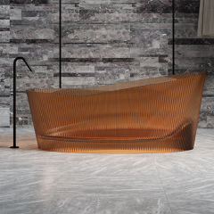 Wholesale High End Quality Transparent Resin Freestanding Bathtub TW-8308T