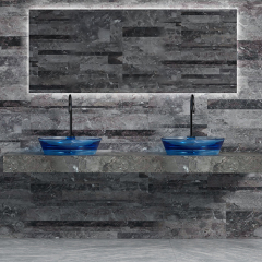 Factory Supply Quality Assurance Transparent Counter Top Wash Basin TW-A60T