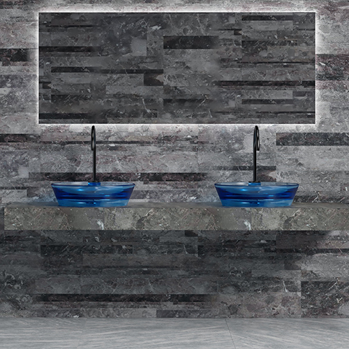 Factory Supply Quality Assurance Transparent Counter Top Wash Basin TW-A60T