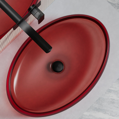 Factory Wholesale Counter Top Transparent Wash Basin TW-A71T