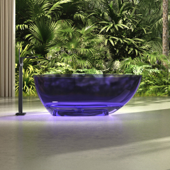 Factory Wholesale Freestanding Clear Resin Bathtub XA-8806T