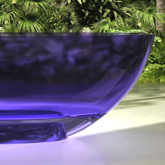 Factory Wholesale Freestanding Clear Resin Bathtub XA-8806T