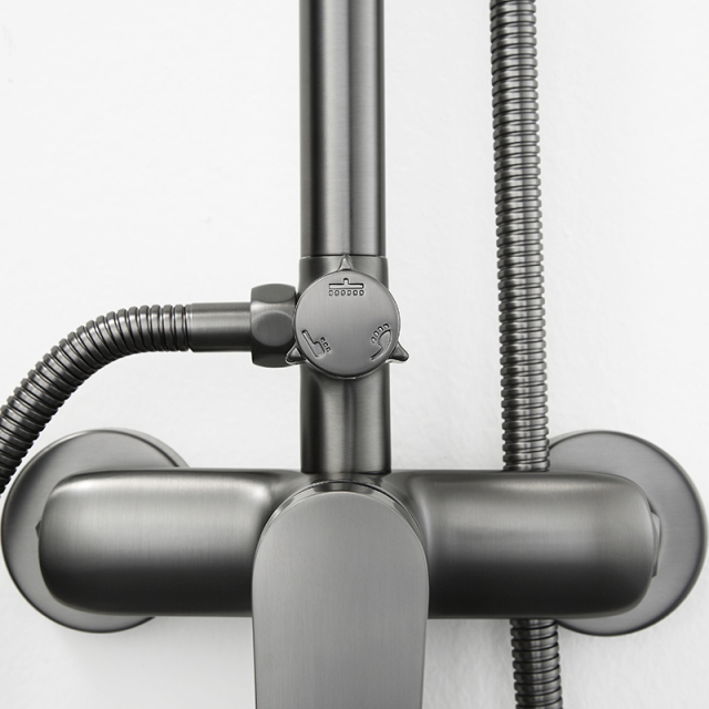 Wholesale High End Quality Supercharged Shower Set All Copper Dual Control TW-S75