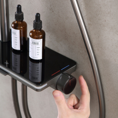 Wholesale Price Intelligent Thermostatic Shower Head Set Multifunctional Storage Table XA-S71