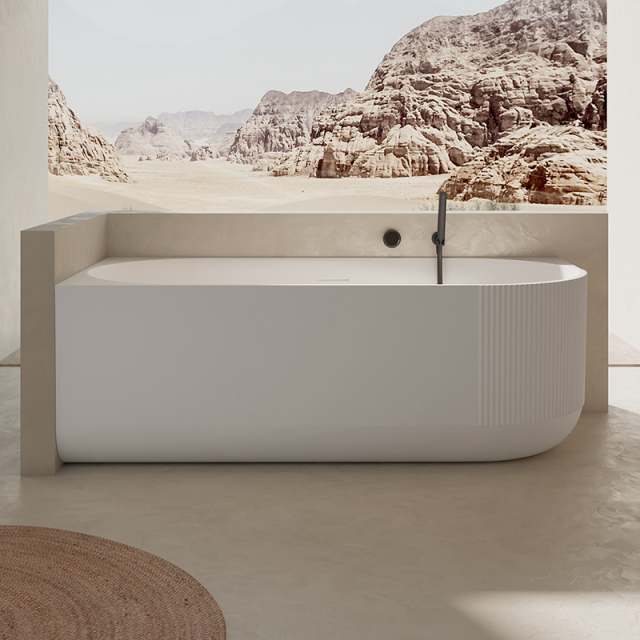 Popular Wholesale Designer Freestanding Fluted Acrylic Bathtub XY-6003L
