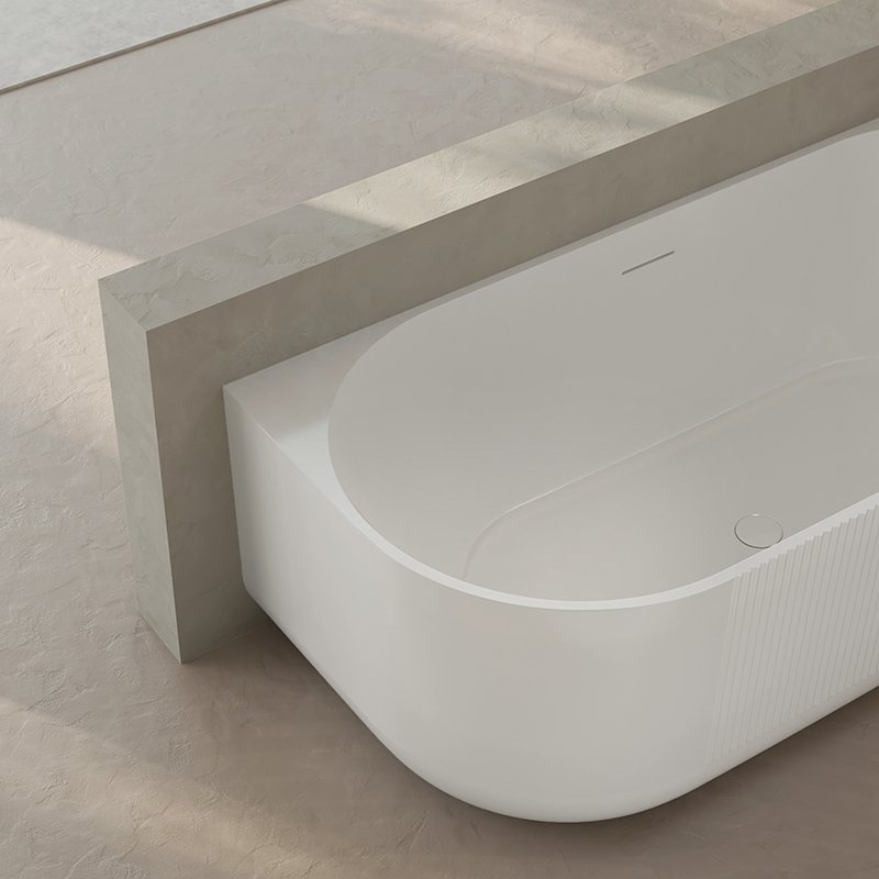 Wholesale Fashion Freestanding Fluted Acrylic Bathtub XY-6006