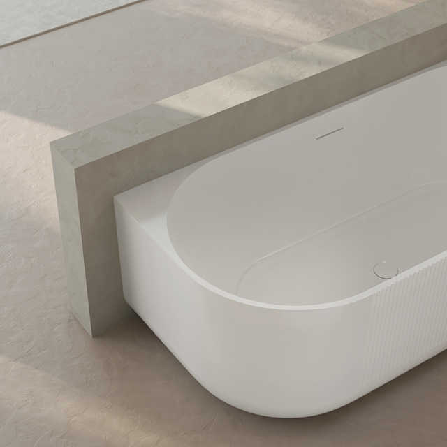 Wholesale Fashion Freestanding Fluted Acrylic Bathtub XY-6006