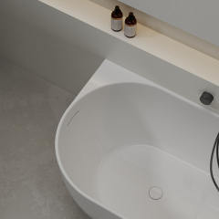 China Wholesale Factory Freestanding Corner Acrylic Bathtub XY-1003L