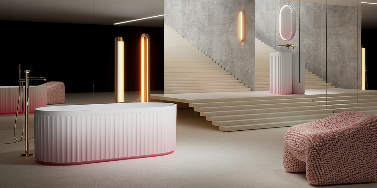 Bathroom Design ideal-Gradient Color Bathtub