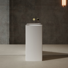 China Wholesale Factory Freestanding Pedestal Sink Bathroom Wash Basin XR-Z802