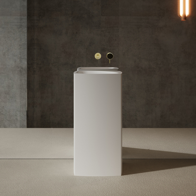 China Wholesale Factory Freestanding Pedestal Sink Bathroom Wash Basin XR-Z802