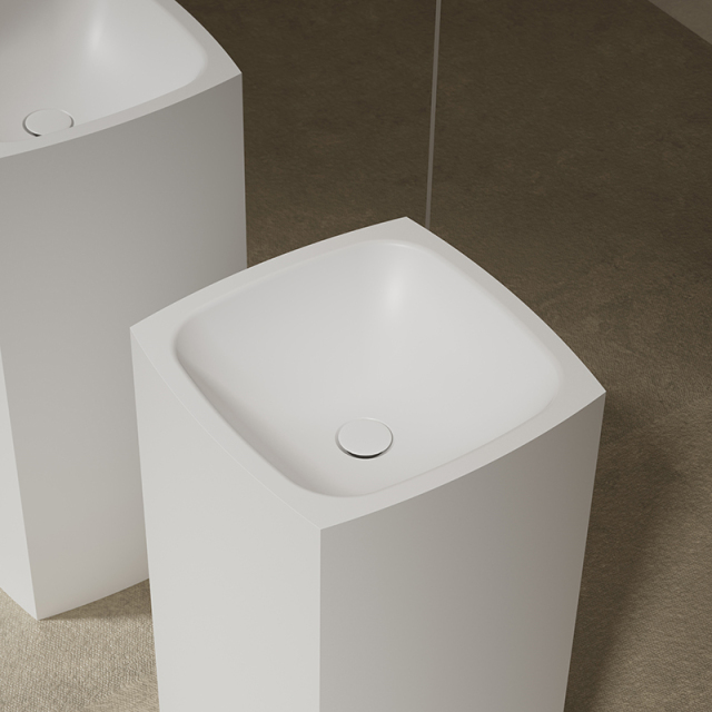 Quality Wholesale Unique Design Rectangular Freestanding Pedestal Sink Bathroom Wash Basin XR-Z801