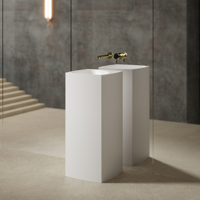 China Wholesale Factory Freestanding Pedestal Sink Bathroom Wash Basin XR-Z802