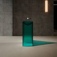 Hot Style Wholesale Transparent Freestanding Pedestal Wash Sink XR-Z801T